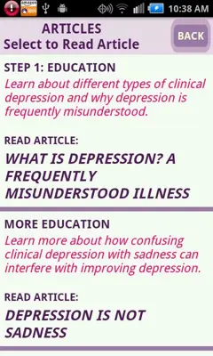 Depression CBT Self-Help Guide android App screenshot 15