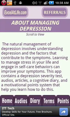 Depression CBT Self-Help Guide android App screenshot 16